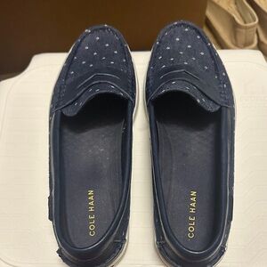 Cole Haan Women's Dark Blue Loafers